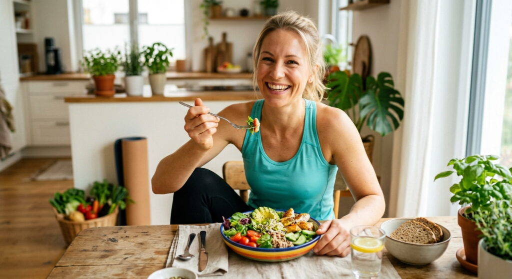 Frau Fitness Ernährung gesundheittanken.de Sidebar